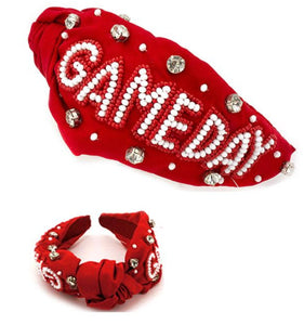 RED GAME DAY HEADBAND