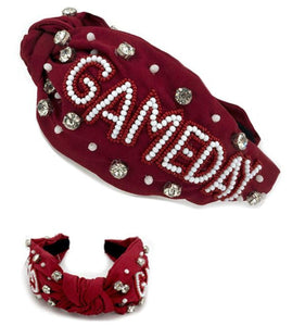 MAROON GAME DAY HEADBAND