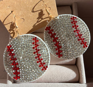 ⚾️RHINESTONE BASEBALL EARRINGS