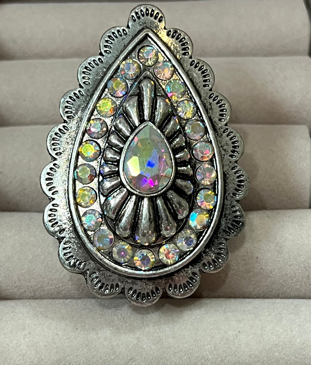 WESTERN CONCHO STRETCH RING