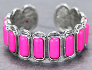 PINK WESTERN CUFF BRACELET