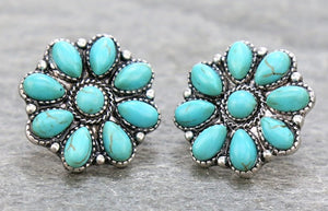 TURQUOISE CONCHO STUDS